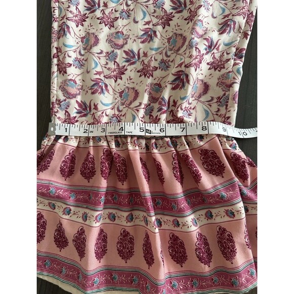 Bog Collective Off Shoulder Floral Jumpsuit Large Flare Cottagecore Artsy Flowy - Picture 6 of 8